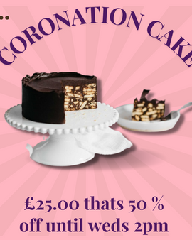 The King's Coronation Choclate Biscuit Cake